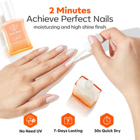 modelones before after demo showing improved nail appearance