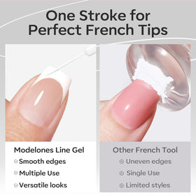 modelones before-and-after French transformation illustrating precision