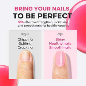 modelones before and after nails revealing smoother, natural tint