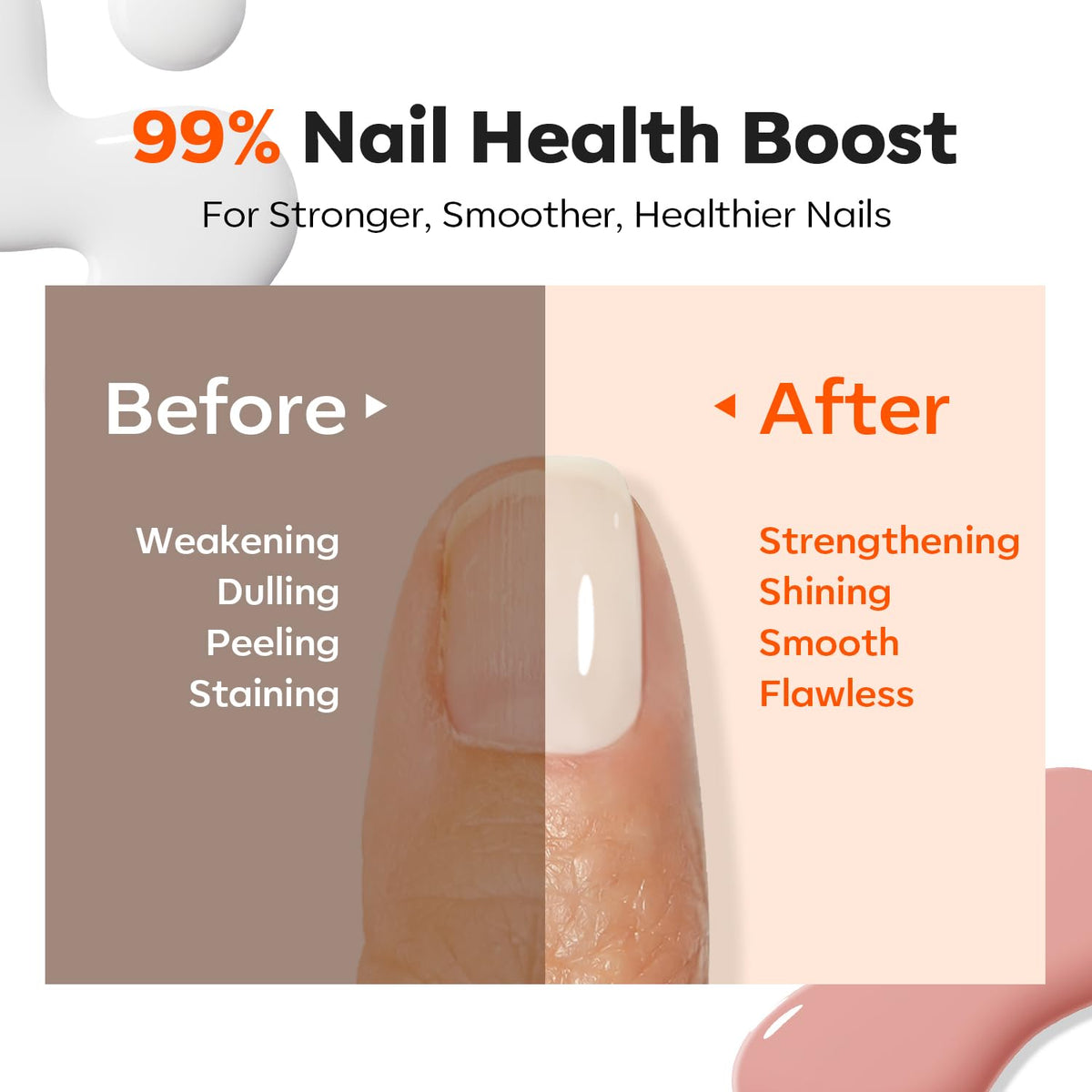 modelones brush applying polish showing even coverage benefit: easy application