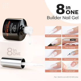 modelones built-in brush applying gel smoothly for precise control