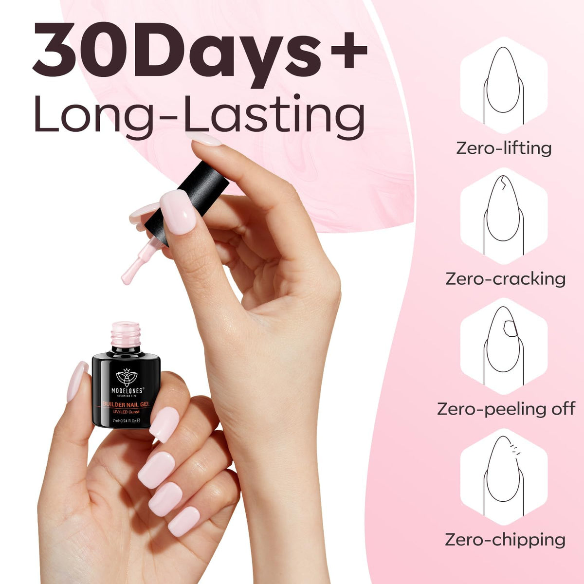 modelones brush-in-cap applying gel, precise application benefit