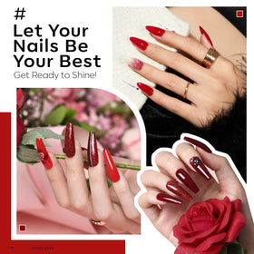 modelones brush stroke on nail showing smooth application and even coverage