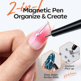 modelones circle and floral magnetic nail designs for inspiration