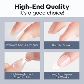 modelones clear tips arranged by size to simplify picking