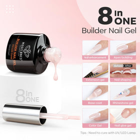modelones brush and gel texture close-up showing smooth self-leveling application