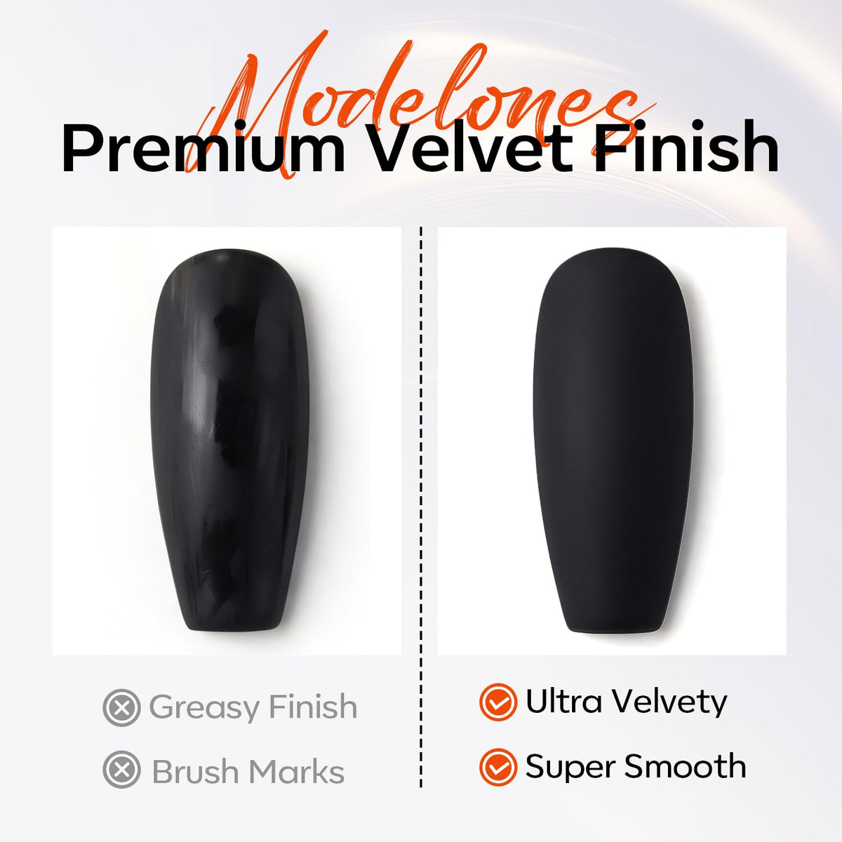 modelones brush close-up displays smooth self-leveling texture for even coats