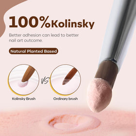 modelones close-up of Kolinsky sable hair showing smooth product pickup and release