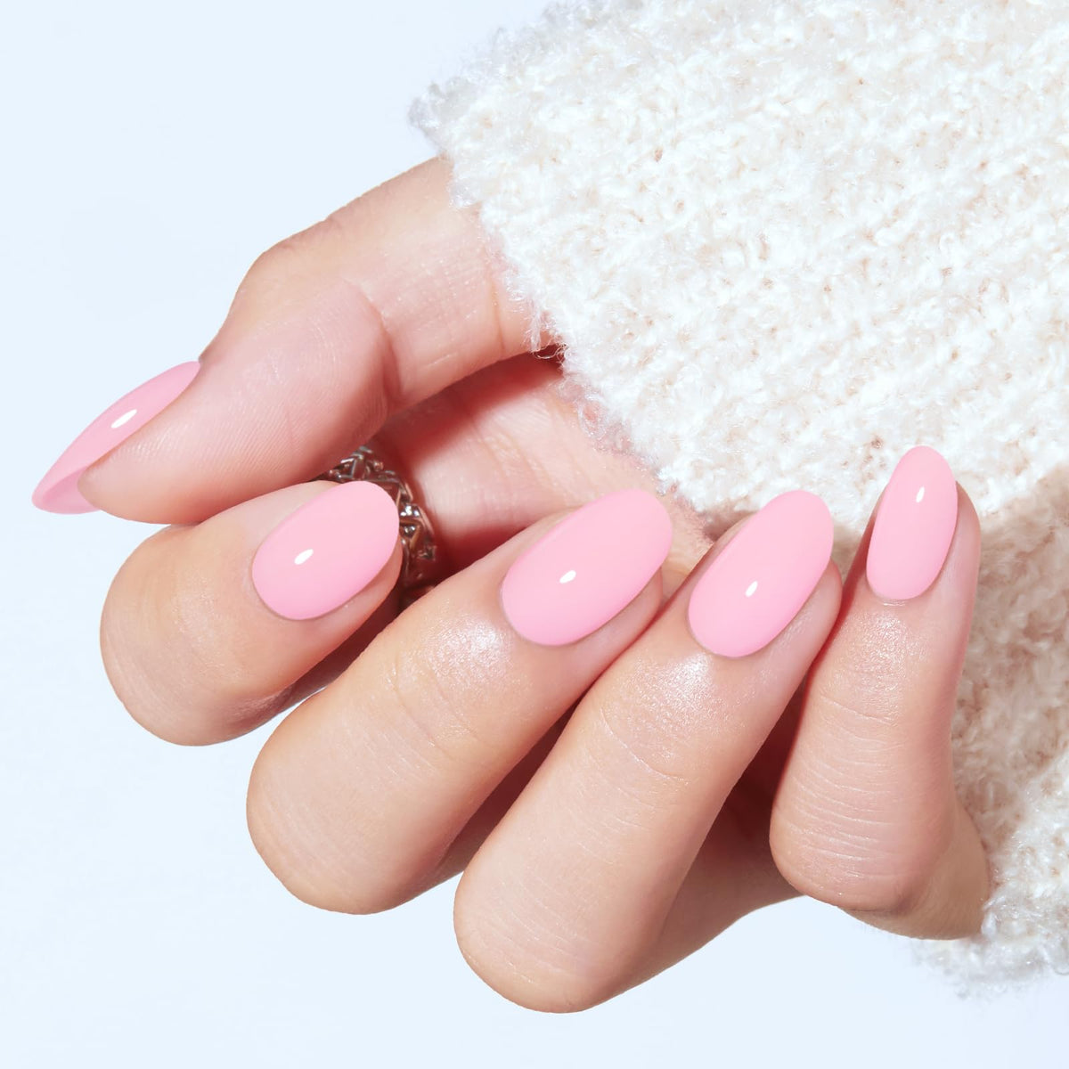 modelones close-up of nail shape and smooth surface for salon finish