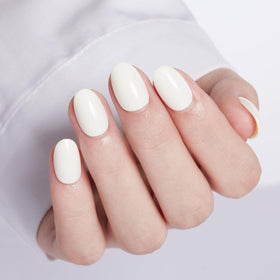 modelones close-up of nail surface highlighting smooth shine and natural look