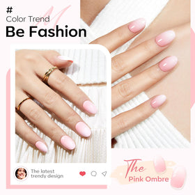 modelones close-up of short oval nail shape highlighting smooth durable texture