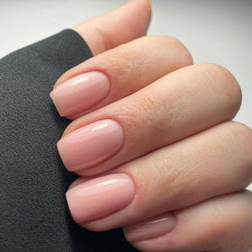 modelones close-up of nail surface texture, durable glossy finish
