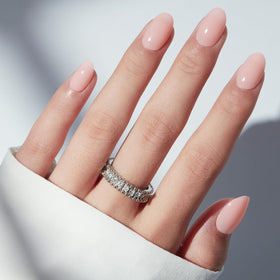 modelones close-up of semi-transparent nail finish highlighting natural-looking translucence