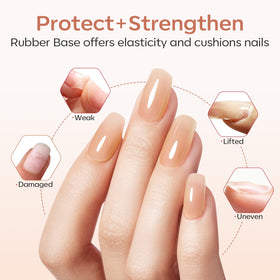 modelones close-up of gel brush and smooth self-leveling texture for easy application
