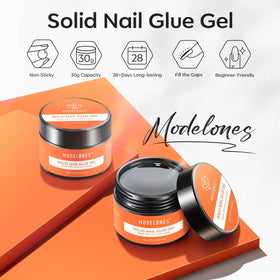 modelones close-up gel texture demonstrating non-sticky consistency for controlled application