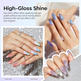 Modelones clover cat eye head forming festive clover effect for seasonal nails