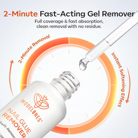 modelones crystal stick and bottle included for gentle nail lifting and safe removal