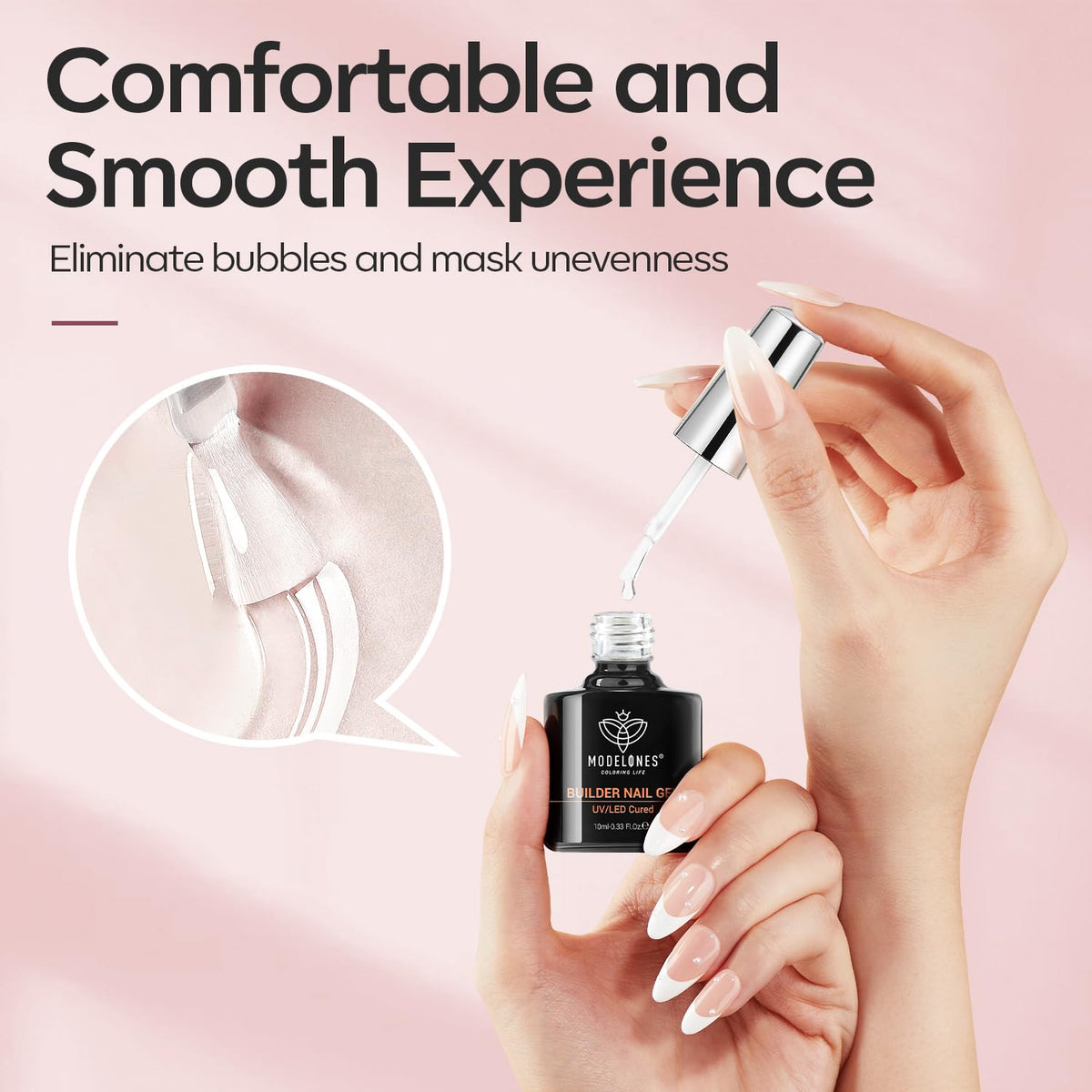 modelones cured apex close detail showing thickened strength and seamless finish