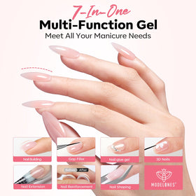 modelones cured apex on nail demonstrating durable strengthened nail curve