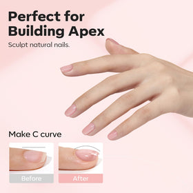 modelones cured manicure with glossy finish showing long-lasting shine