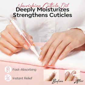 modelones cuticle oil pen closeup delivering vitamins for hydrated cuticles