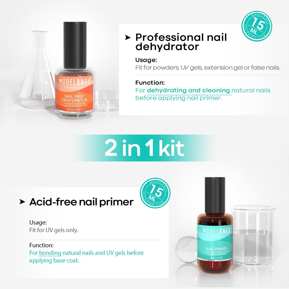 modelones dehydrator bottle close-up highlighting nozzle for precise application benefit: controlled dispensing