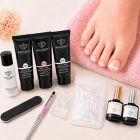 Modelones dual reusable nail forms set fitting A and B points securely