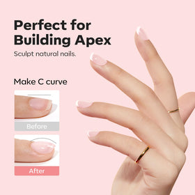 modelones finished nails with glossy apex showcasing strength and shine