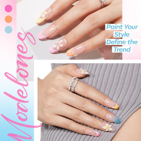 modelones flower stickers sheet with varied sizes for quick decorative accents