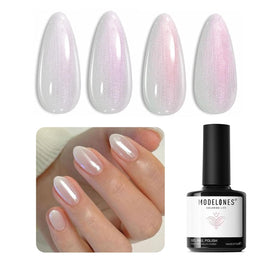 modelones bottle front view showing label and glossy opal finish benefit