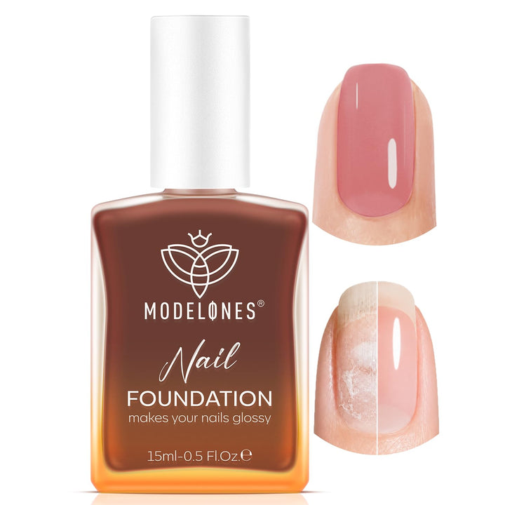 modelones front bottle showing blushed berry shade and quick-dry benefit
