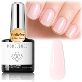 modelones front bottle milky pink showing product and brand benefit long-lasting base