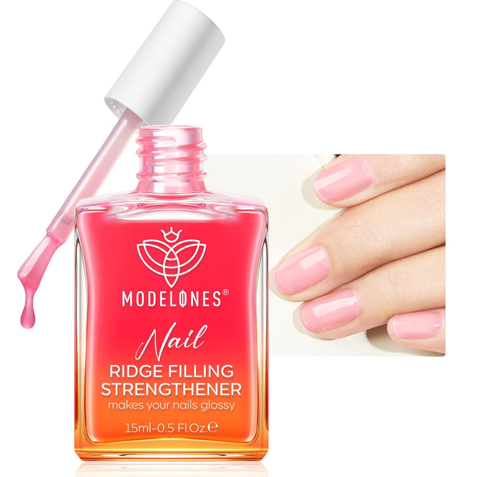 modelones front bottle showing label and glossy finish benefit