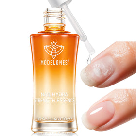 modelones clear bottle front view showing label and size, highlights generous 13.5ml