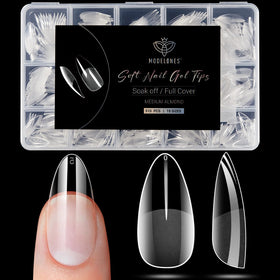 modelones front packaging showing 510pcs and almond shape benefits
