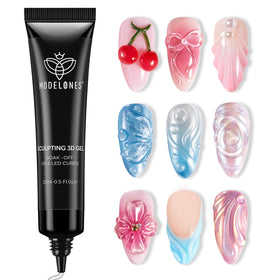 Modelones front packaging showing clear 3D gel tube and label, highlights product clarity