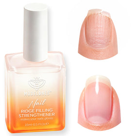 modelones front packaging clear bottle showing clean finish and easy application