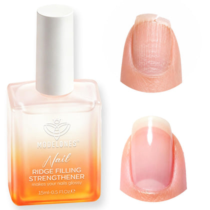 modelones front packaging clear bottle showing clean finish and easy application