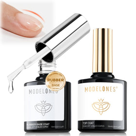 modelones front packaging showing full clear gel set and professional benefits