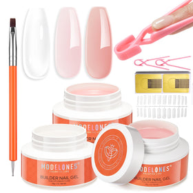modelones front packaging kit showing included gels and tools for professional results