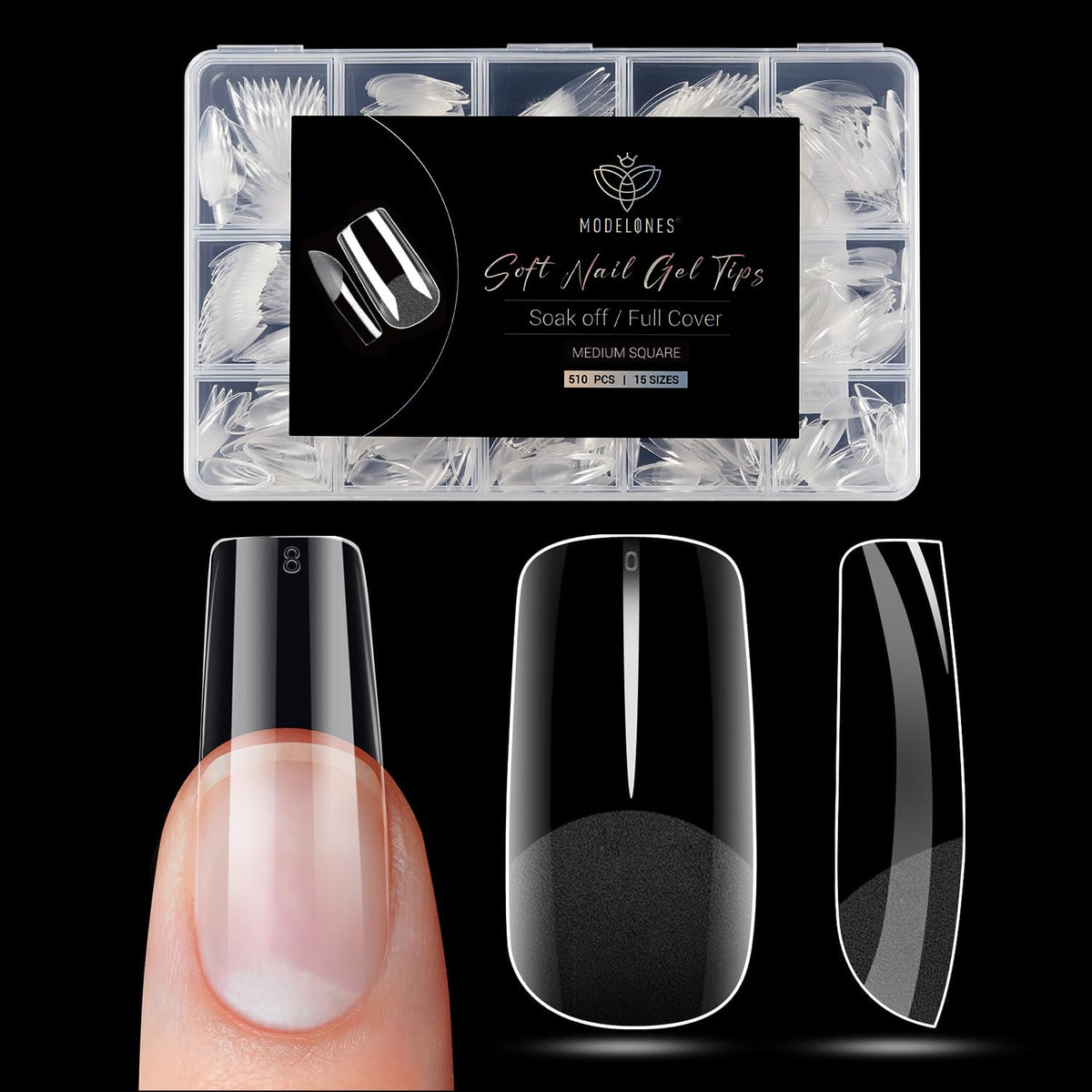 modelones front packaging showing 510pcs kit benefit easy storage