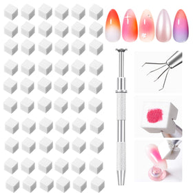 Modelones front packaging showing 150 nail sponges and included grabbing pen for convenience