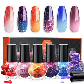 modelones front packaging showing six quick-dry polishes for easy gifting