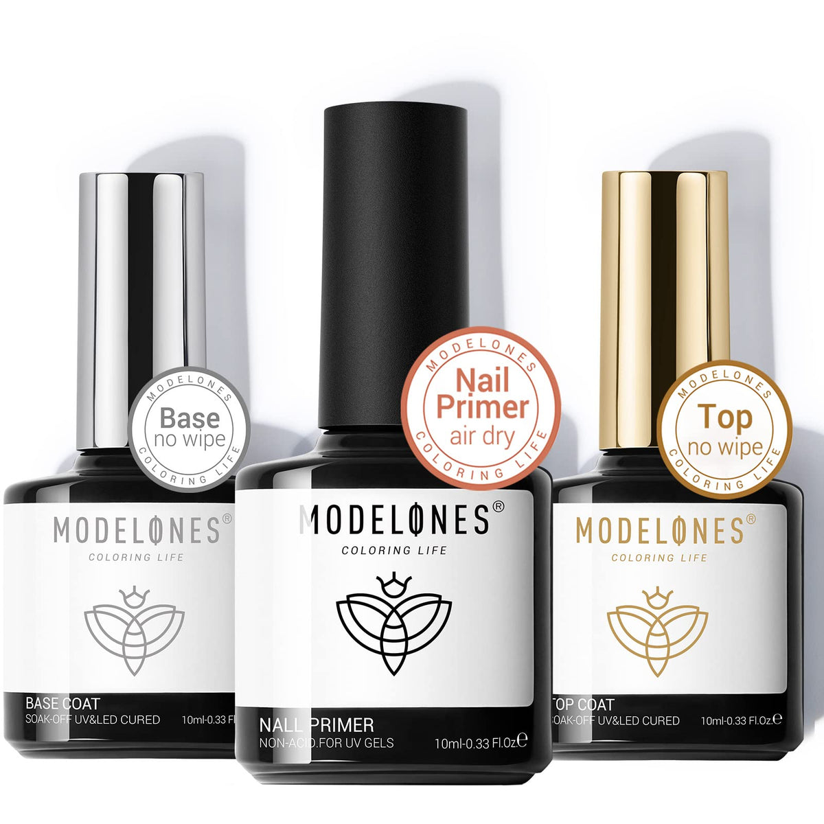 modelones front packaging set showing three 10ml bottles and gift box for easy gifting