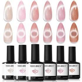 modelones front packaging showing six gel bottles and included magnet for easy selection and convenience
