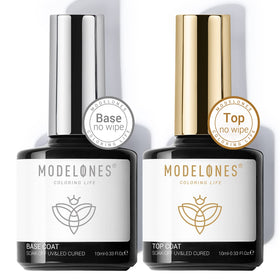 modelones front packaging showing clear 2-piece kit and benefit long wear