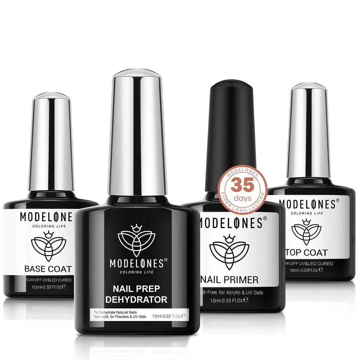 modelones front packaging showing four 10ml bottles and kit benefits