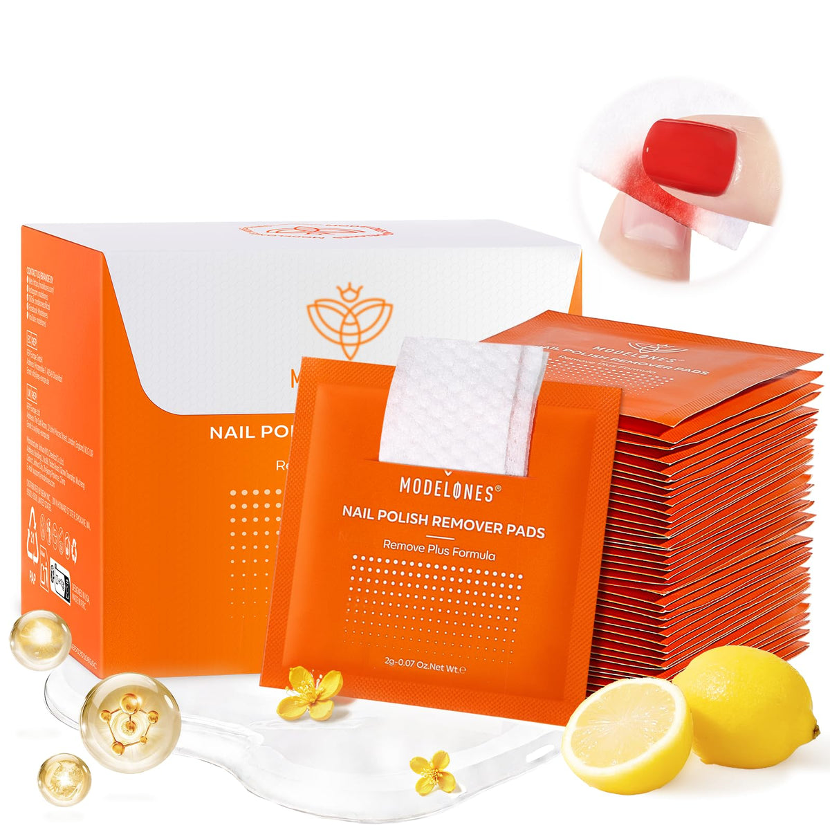 modelones front packaging showing 50 sealed wipes and brand for easy storage