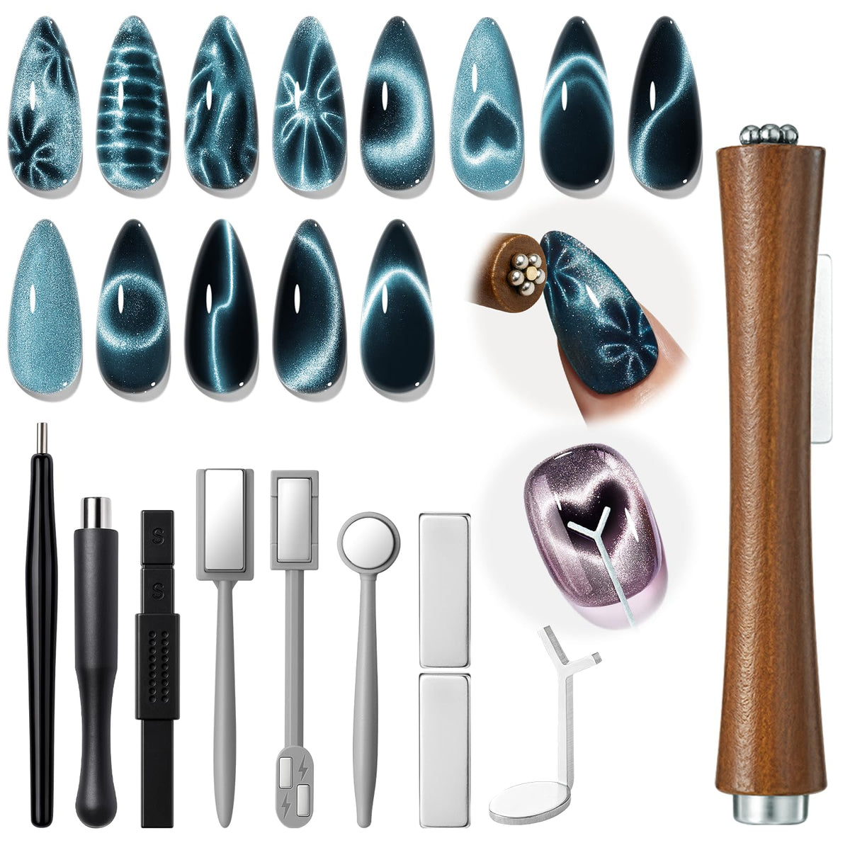 modelones front packaging showing full 10-piece magnet kit and benefits