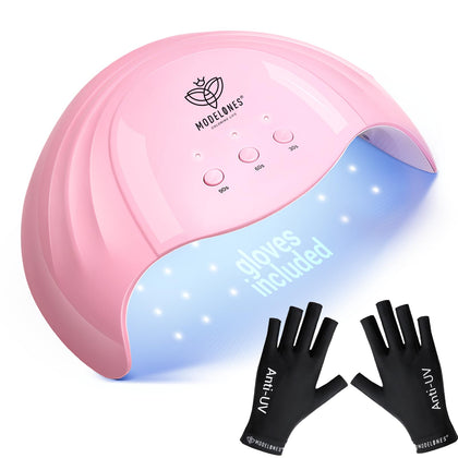 modelones front view of lamp and gloves showing complete kit benefits